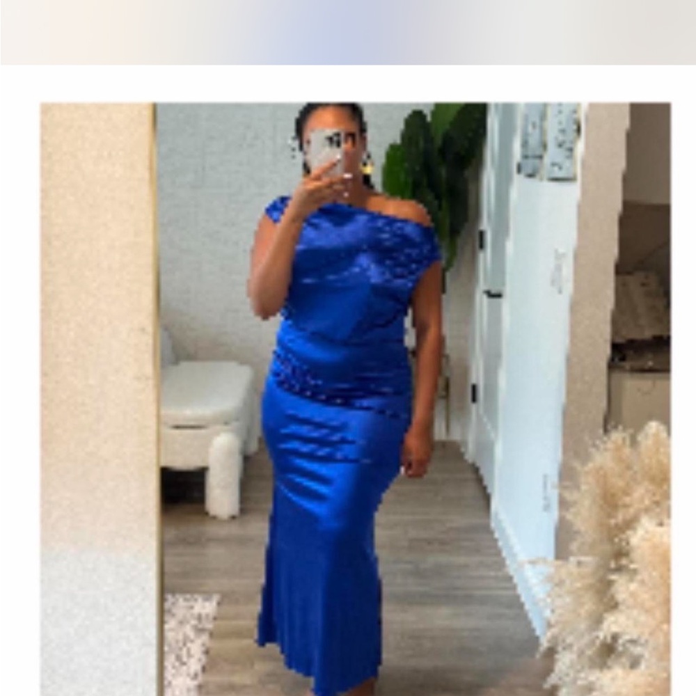 Source Unknown Royal Blue Maxi Dress set